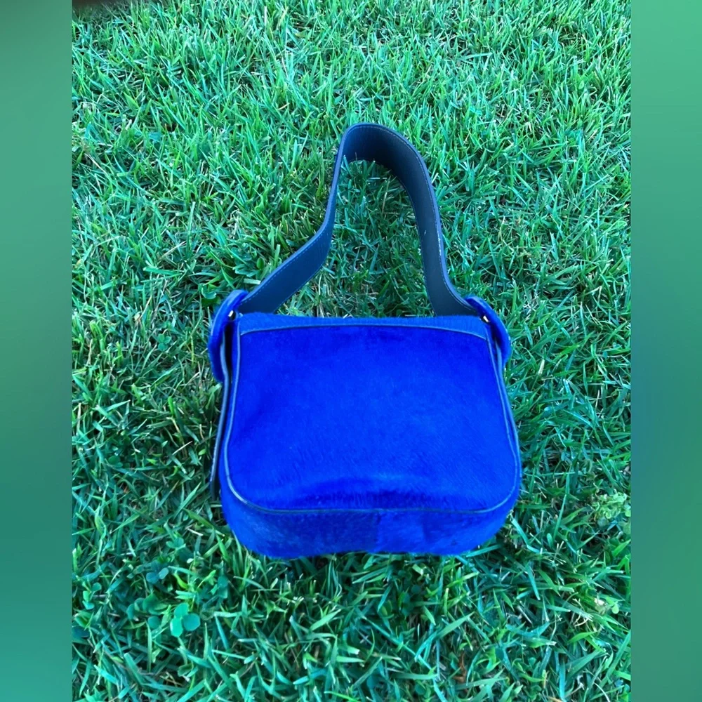 Tory Burch Sawyer Calf Hair Mini Shoulder Bag.